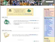 Tablet Screenshot of 2012.igem.org