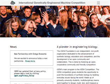 Tablet Screenshot of igem.org
