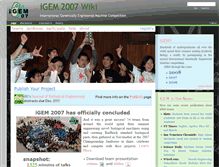 Tablet Screenshot of 2007.igem.org