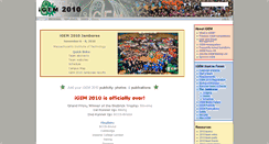 Desktop Screenshot of 2010.igem.org